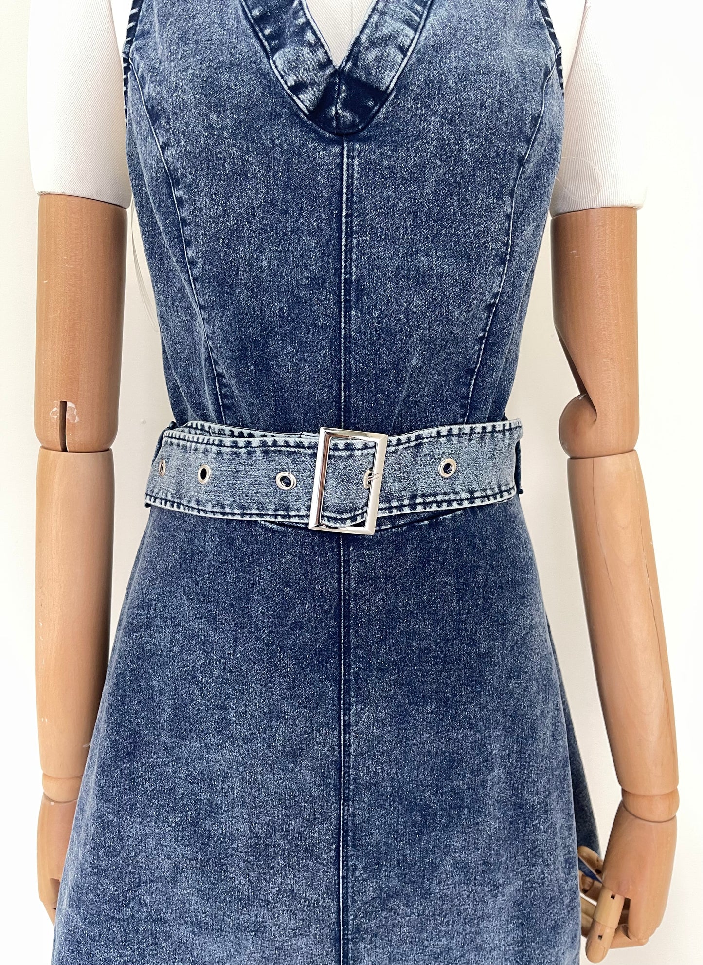 Vestido Mezclilla Cuello Halter