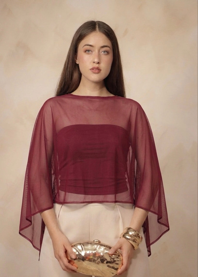 Blusa capa mesh