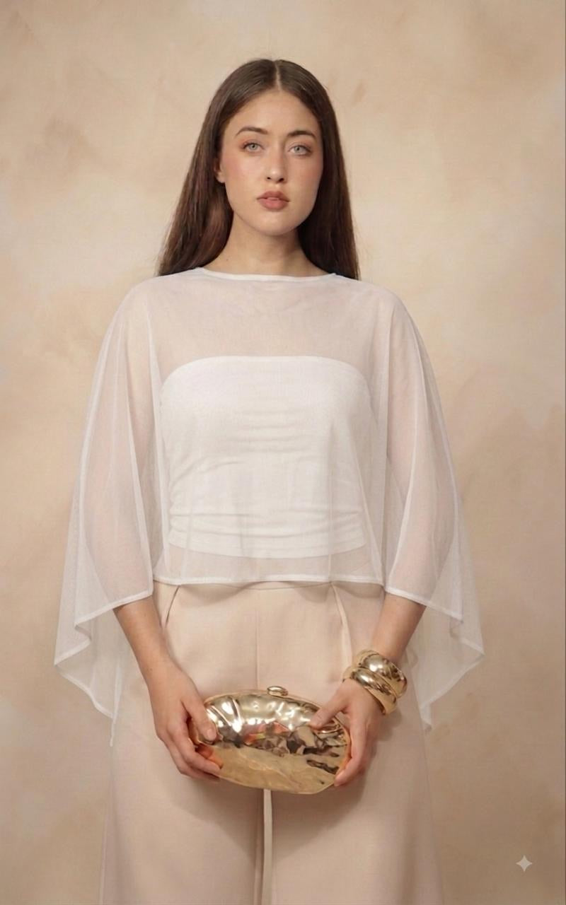 Blusa capa mesh
