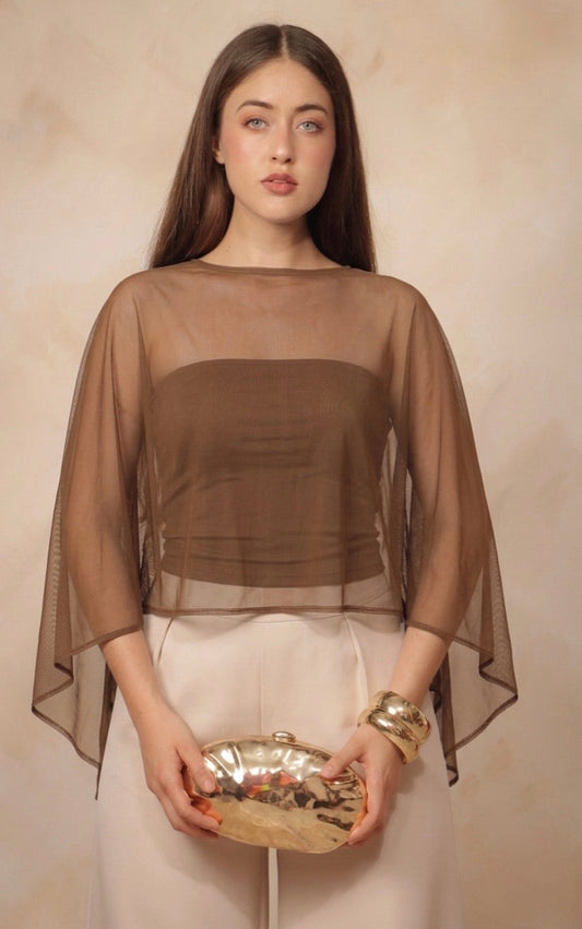Blusa capa mesh