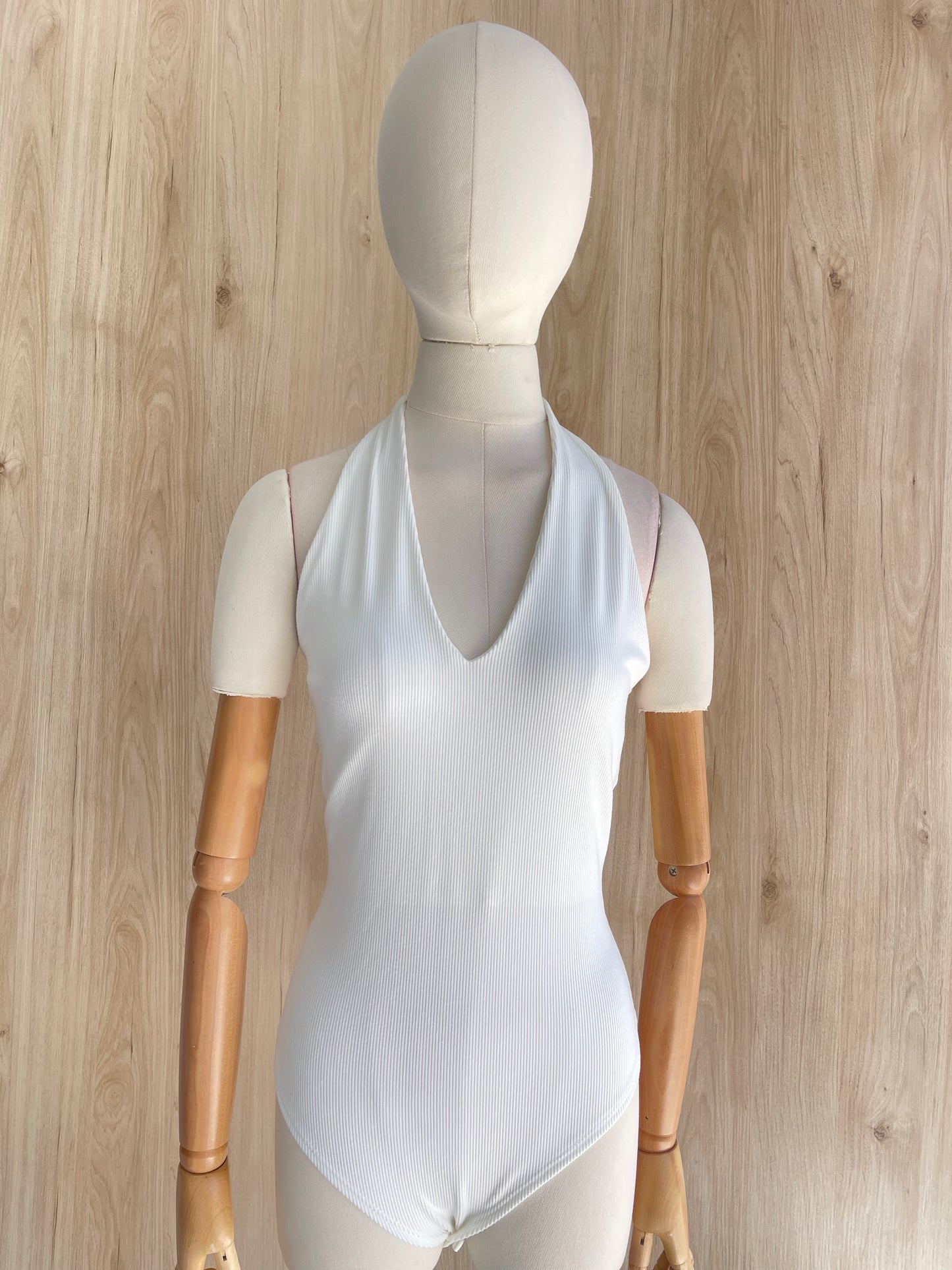 Body De Rib Con Cuello Halter