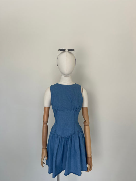 Vestido De Mezclilla Plizado