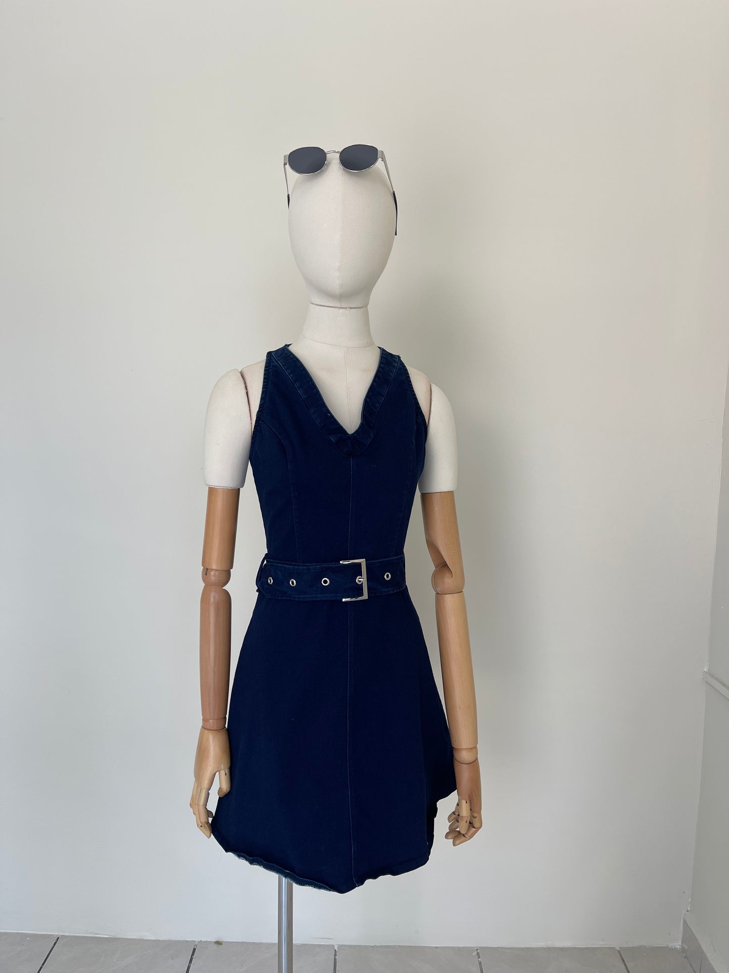 Vestido Mezclilla Cuello Halter