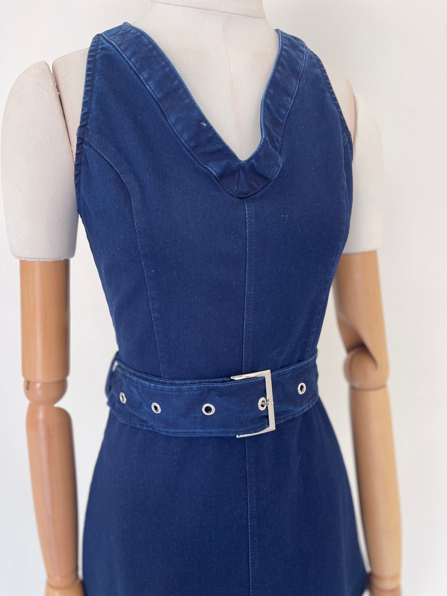 Vestido Mezclilla Cuello Halter