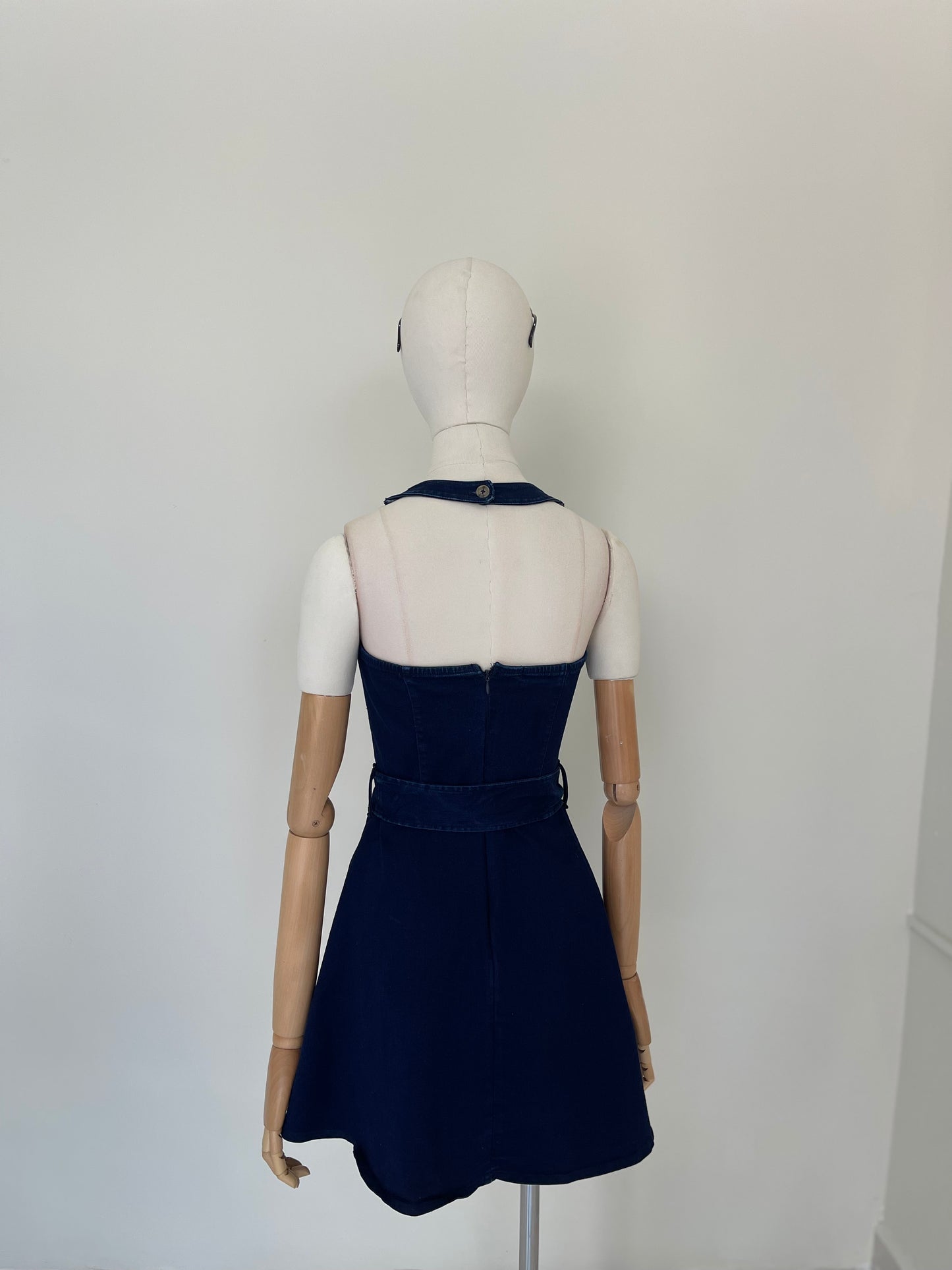 Vestido Mezclilla Cuello Halter