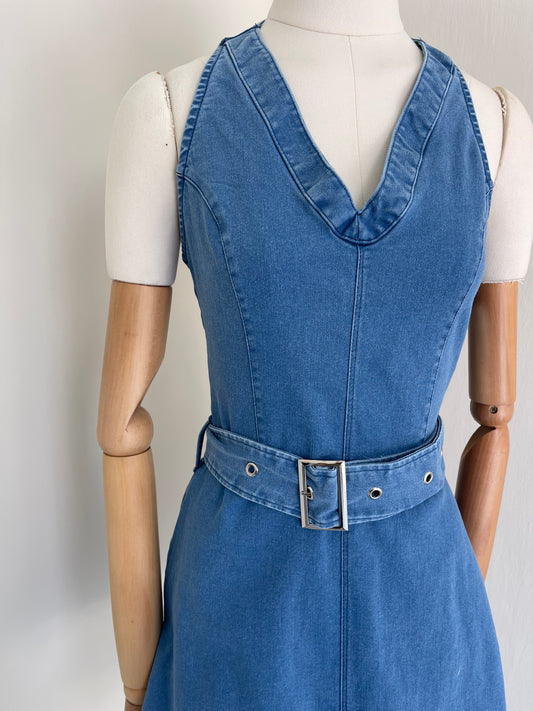 Vestido Mezclilla Cuello Halter