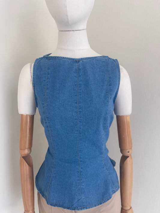 BLUSA MEZCLILLA CON CIERRE