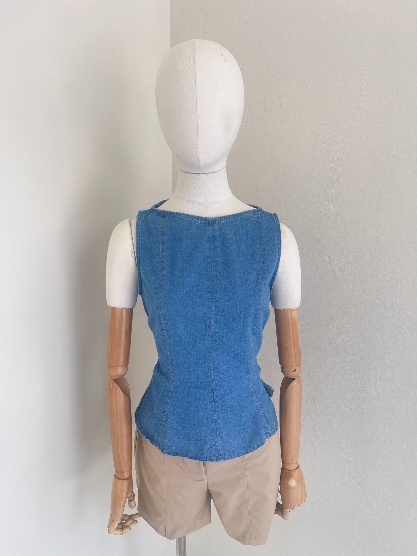 BLUSA MEZCLILLA CON CIERRE