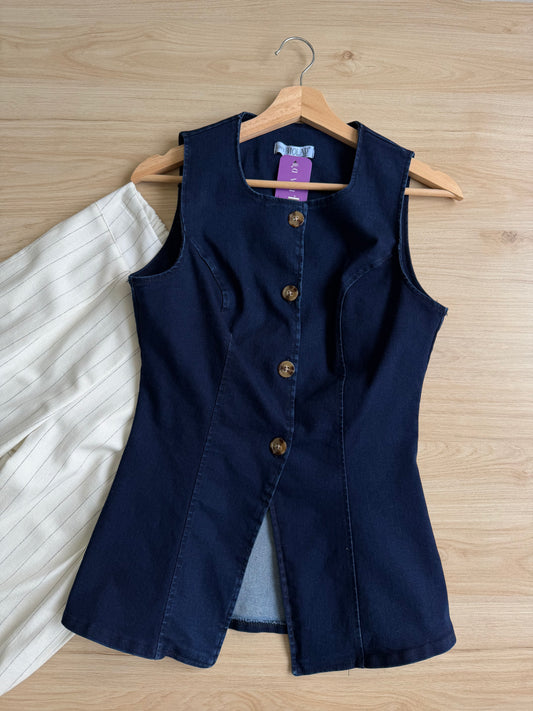 Chaleco mezclilla