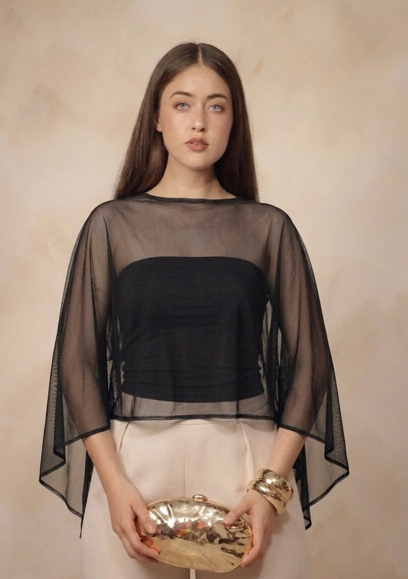 Blusa capa mesh