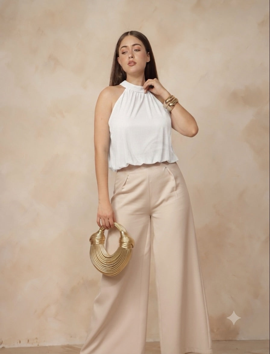 Blusa cuello mesh