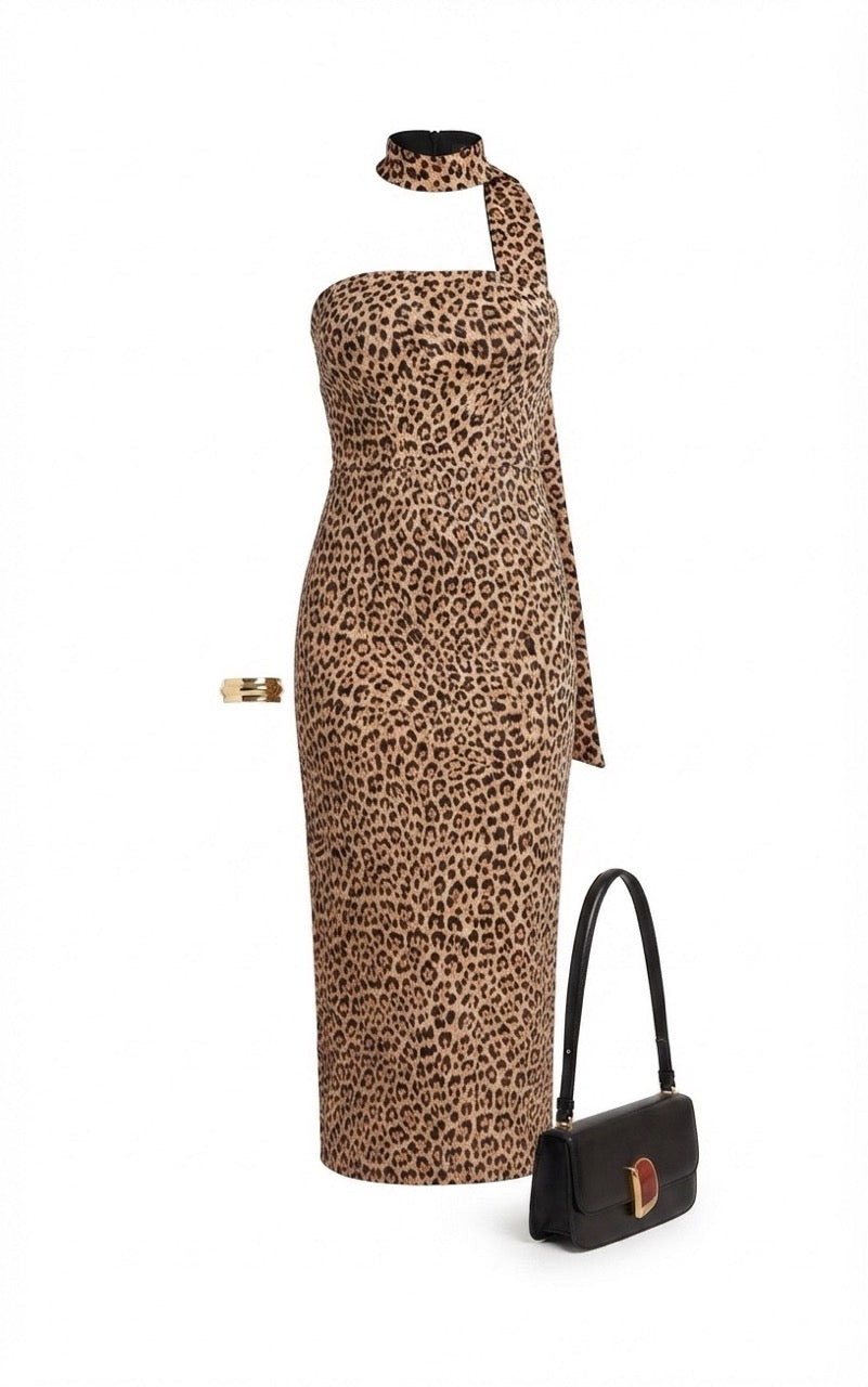 Vestido tubo animalprint