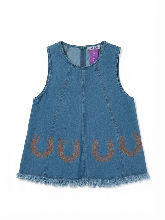 Blusa meclilla bordada