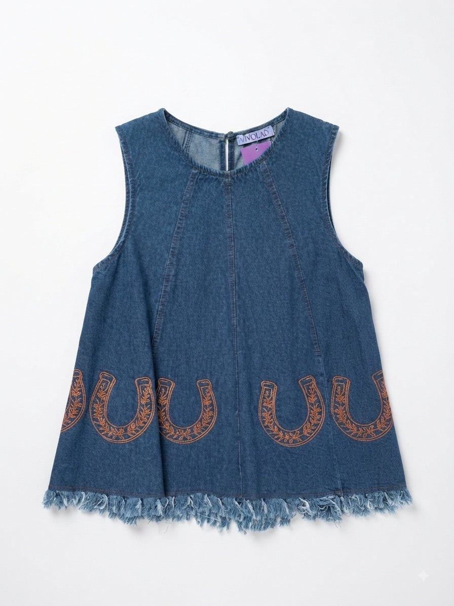 Blusa meclilla bordada