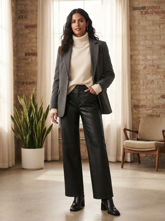 Pantalon vini piel