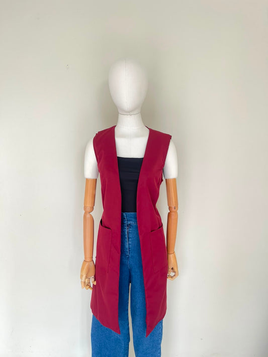 Chaleco gabardina largo