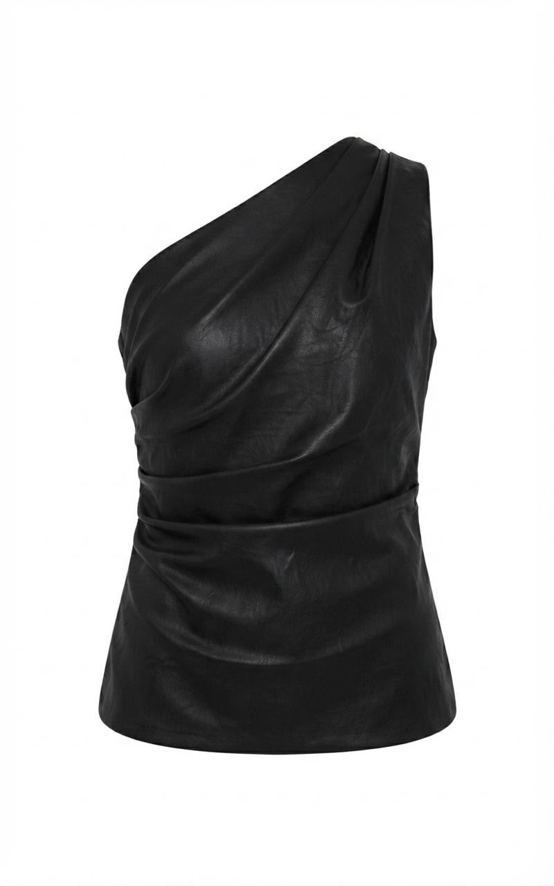 Blusa vinipiel asimetrica