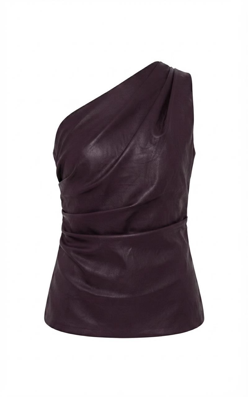 Blusa vinipiel asimetrica