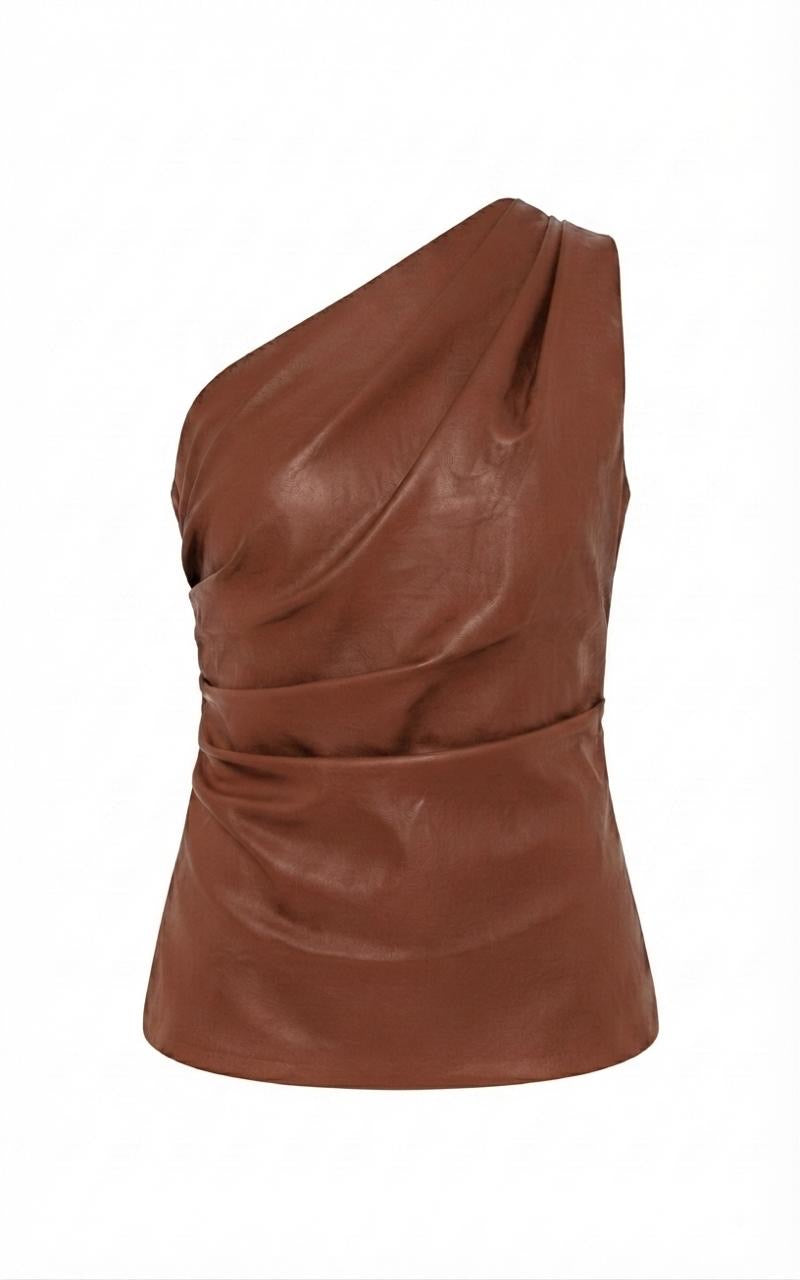 Blusa vinipiel asimetrica