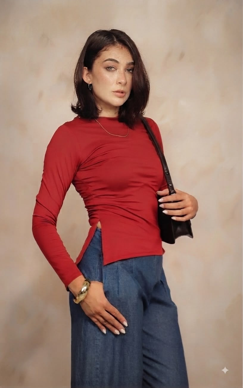 Blusa cali manga larga